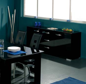 Furniture123 Scorpio Black Sideboard
