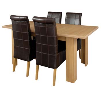 Furniture123 Severn Rectangular Extending Dining Set