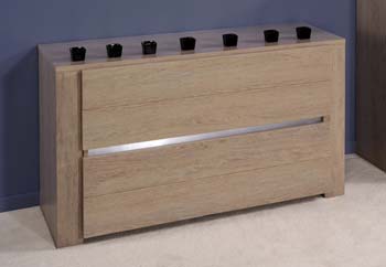 Furniture123 Shada 4 Drawer Chest in Ash Oak