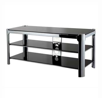 Furniture123 Shade Glass and Chrome TV Unit