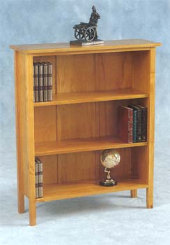 Furniture123 Shaker Bookcase in Prairie Gold