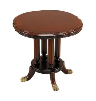 Furniture123 Sherman Lamp Table in Mahogany