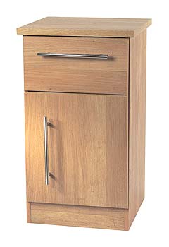 Sherwood Oak 1 Door Bedside Table