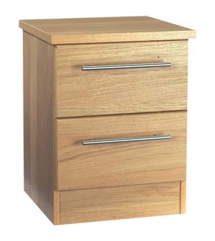 Sherwood Oak 2 Drawer Bedside Table