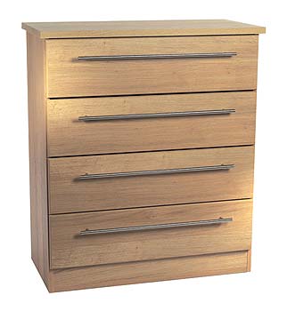 Furniture123 Sherwood Oak 4 Drawer Chest