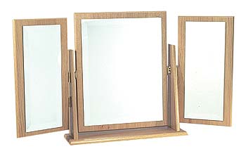 Sherwood Oak Triple Butterfly Mirror