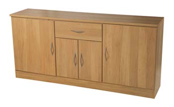 Furniture123 Sherwood Oak Triple Sideboard