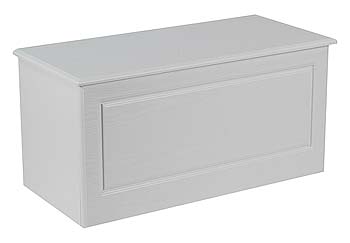 Furniture123 Snowdon White Blanket Box