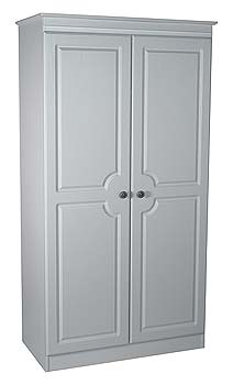 Furniture123 Snowdon White Wide 2 Door Wardrobe