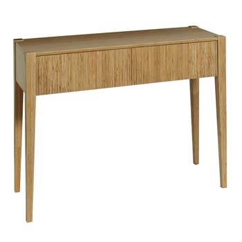 Furniture123 Soko Bamboo Rectangular Console Table in Caramel