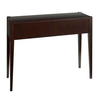 Furniture123 Soko Bamboo Rectangular Console Table in Chocolate