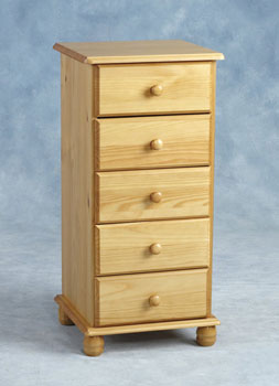 Furniture123 Sol 5 Drawer Narrow Chest