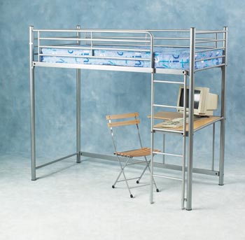 Furniture123 Solo Sleeper Workstation with Folding Chair and Mattress