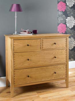 Furniture123 Stafford Oak 2   2 Drawer Chest - FREE NEXT DAY