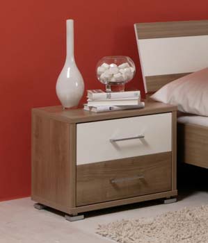 Furniture123 Star Bedside Chest in Cherry