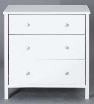 Furniture123 Stockden 3 Drawer Chest in White