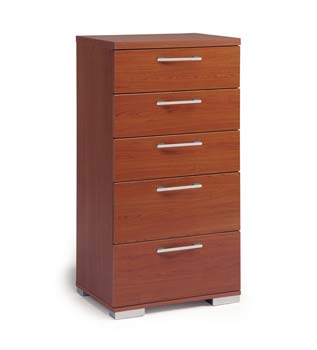 Furniture123 Story 5 Drawer Chest in Lugano Cherry