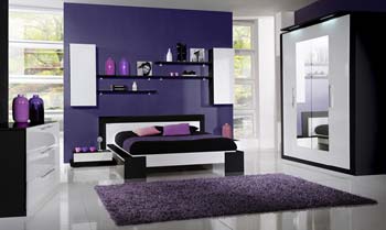 Furniture123 Strom Bedroom Set with 4 Door Wardrobe