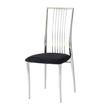 Furniture123 Talla Dining Chair in Black (set of four)