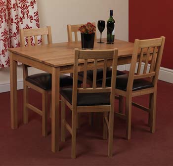 Furniture123 Tamber Oak Rectangular Dining Set