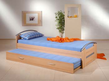 Tandem Sleepover Bed with Mattresses