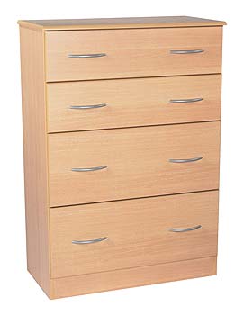 Furniture123 Tara Ramor Deep 4 Drawer Chest