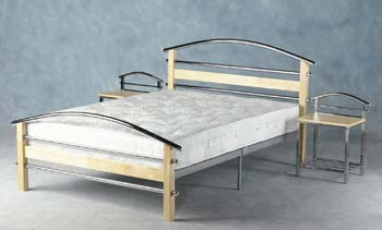 Furniture123 Taurus Bed in Chrome