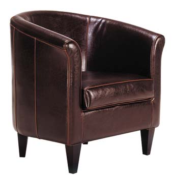 Furniture123 Tavono Leather Armchair
