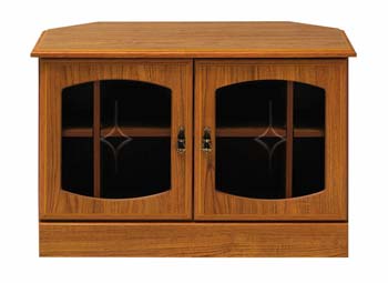 Furniture123 Templeton Corner TV Unit in Teak