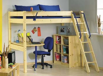 Thuka Maxi 21- Highsleeper with Cube Unit and Glide Desk