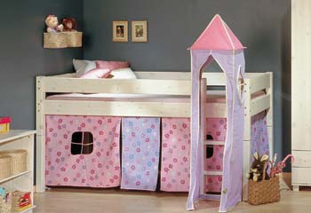 Thuka Maxi White 1 - Midsleeper with Flower Tent and Square Tower