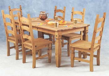 Furniture123 Toledo Dining Set - Large with 6 Chairs - FREE