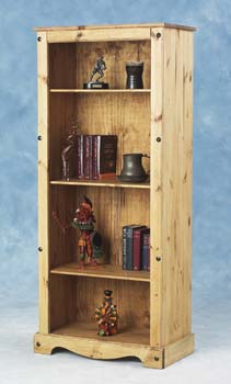 Toledo Pine Tall Bookcase - FREE NEXT DAY DELIVERY