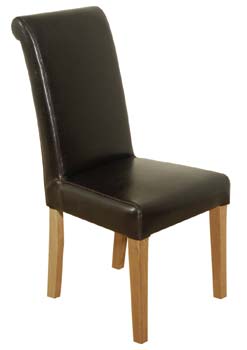 Furniture123 Toni Leather Dining Chairs (pair)