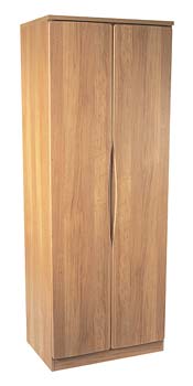 Torino Oak 2 Door Plain Wardrobe