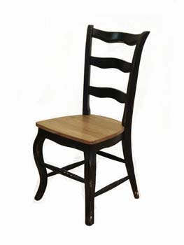 Furniture123 Touraine Black and Oak Dining Chair (pair)