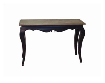 Touraine Black and Oak Rectangular Console Table