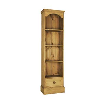 Furniture123 Trafalgar Pine Bookcase with Drawer