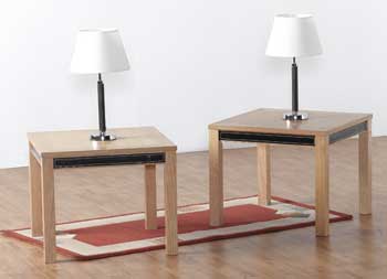 Furniture123 Treviso Lamp Table in Black