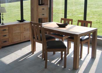 Furniture123 Tribek Sheesham Extending Dining Table - FREE