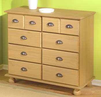 Furniture123 Tucker Solid Pine 6 4 Drawer Chest