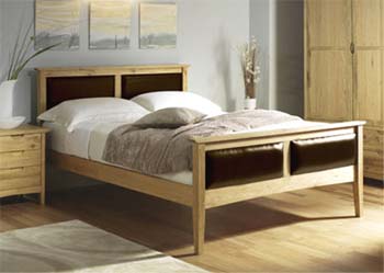 Furniture123 Tuscany Leather Bedstead