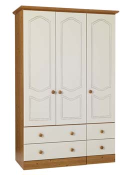 Furniture123 Vantage 3 Door 4 Drawer Wardrobe