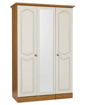 Furniture123 Vantage Mirrored 3 Door Wardrobe