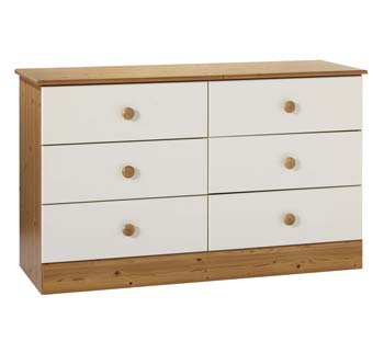 Furniture123 Vantage Wide 6 Drawer Chest