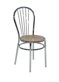 Furniture123 Venice Chair with Wooden Seat