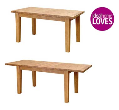 Furniture123 Verviers Oak Rectangular Extending Dining Table