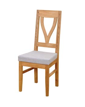 Furniture123 Verviers Oak V Back Dining Chair