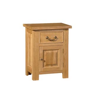 Furniture123 Victoria Oak Bedside Cabinet