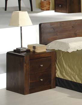 Vitoria 2 Drawer Bedside Table - WHILE STOCKS